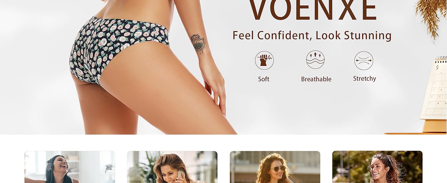 Набір трусиків жіночих безшовних, 5 шт. L, Motif - слипи, панті, бікіні, невидимки, дихаючі