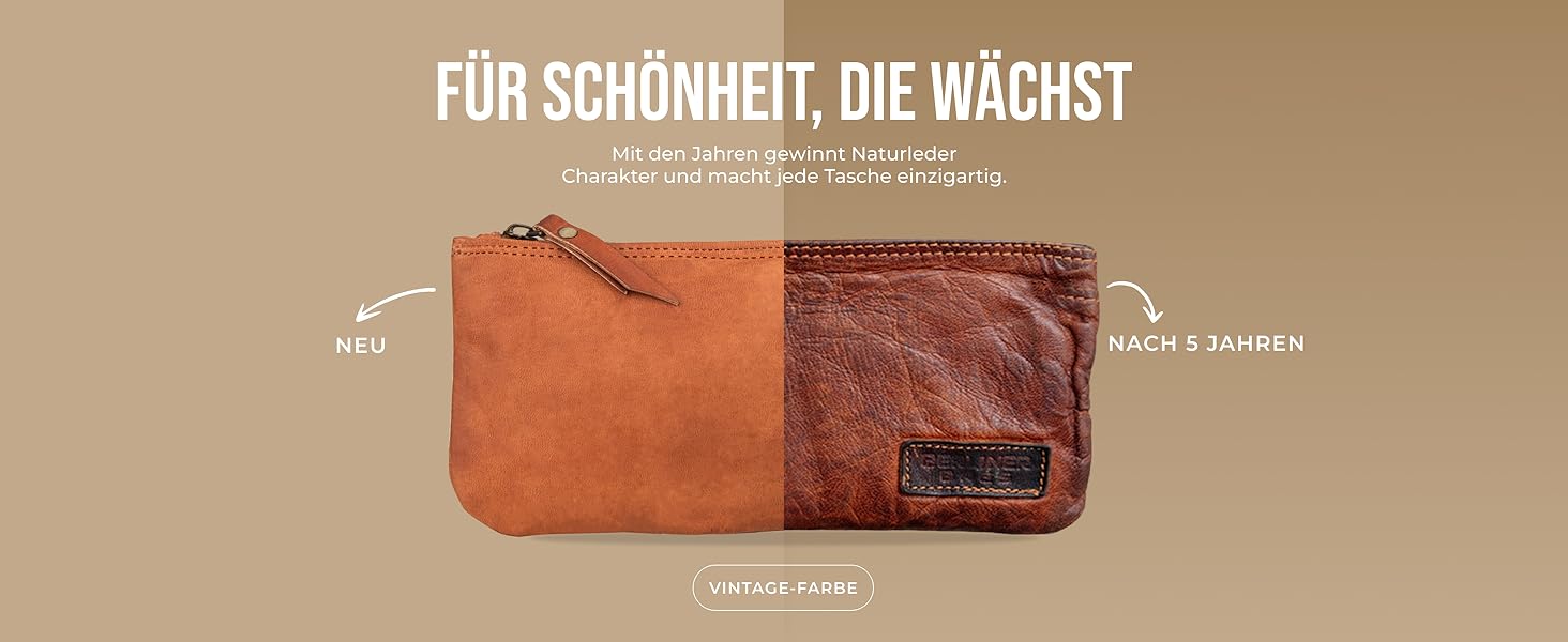 Жіноча шкіряна сумка-шопер Berliner Bags Vintage Seville, коричнева сумка з ручками