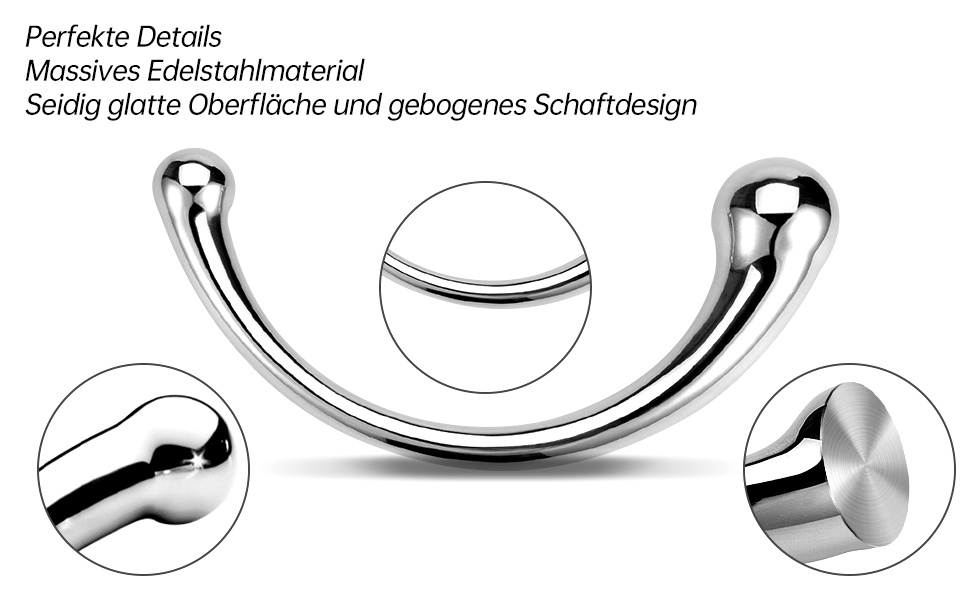 Анальний вібратор Roluck для чоловіків та жінок - металевий анальний плагін, стимулятор G-точки та вагіни