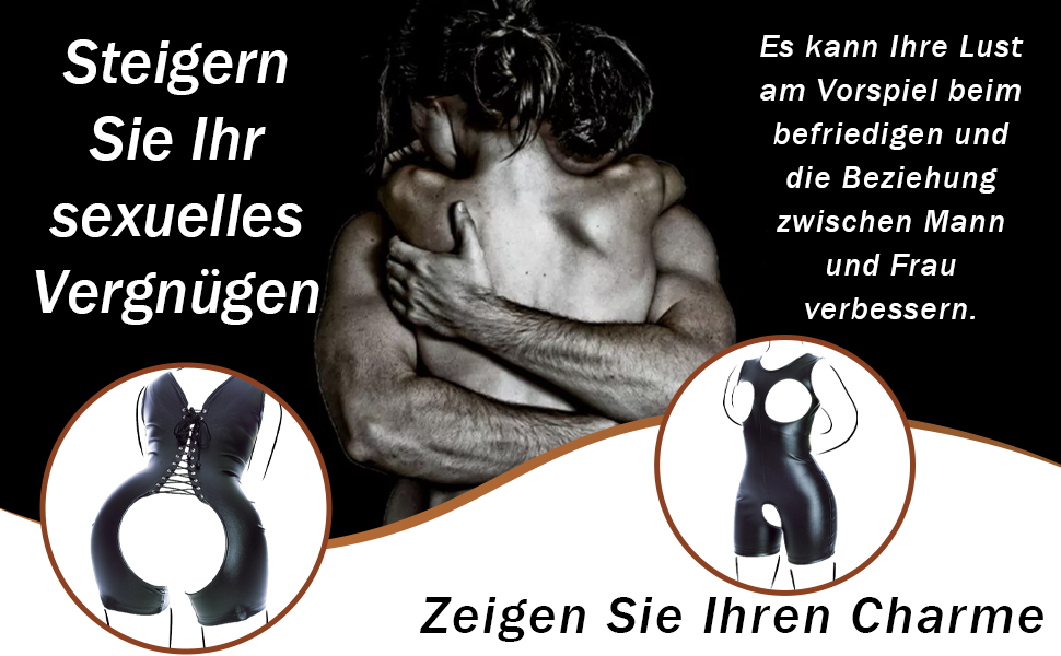 Жіночий боді з шкіри Bondage, BDSM аксесуар, сексуальний шкіряний костюм для дорослих (L) Чорний