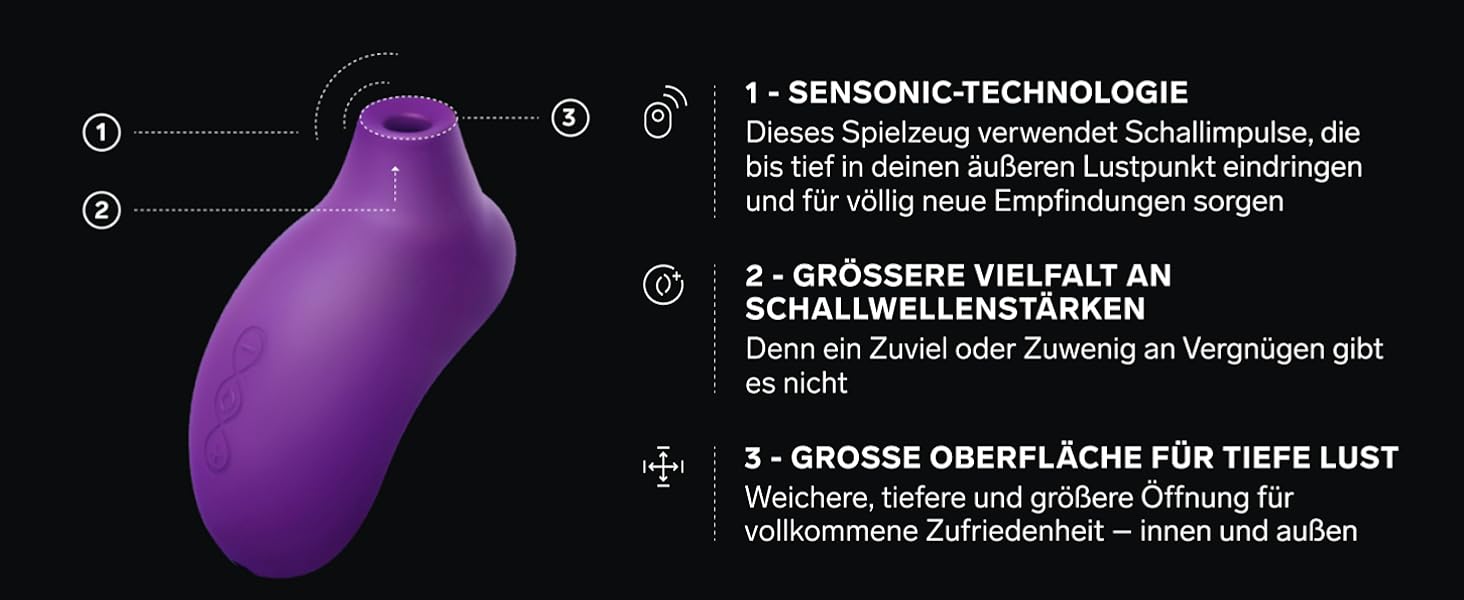 LELO Sona 2 Cruise - вібратор для клітора з технологією звукових хвиль, фіолетовий