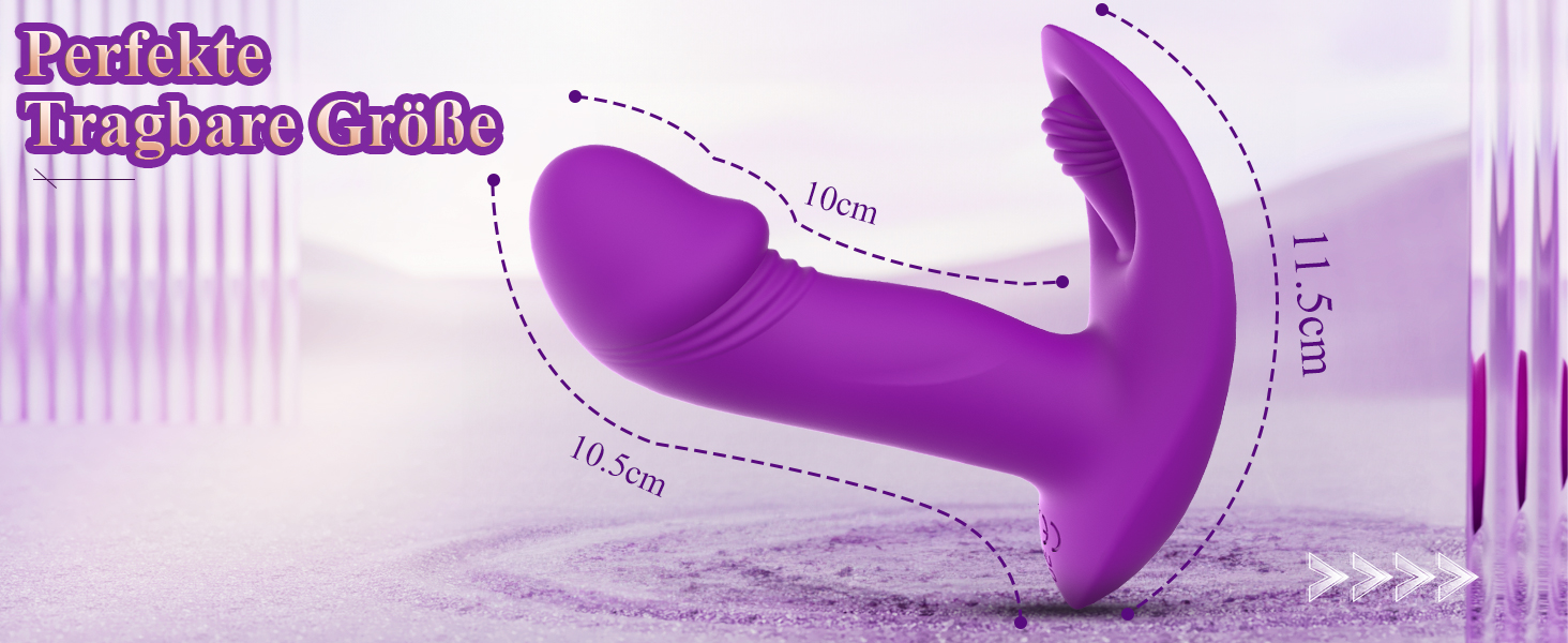 Інтимні іграшки для пар EAWESION: вібратор-масажер, анальний плагін, стимулятор G-точки, 9 режимів, фіолетовий