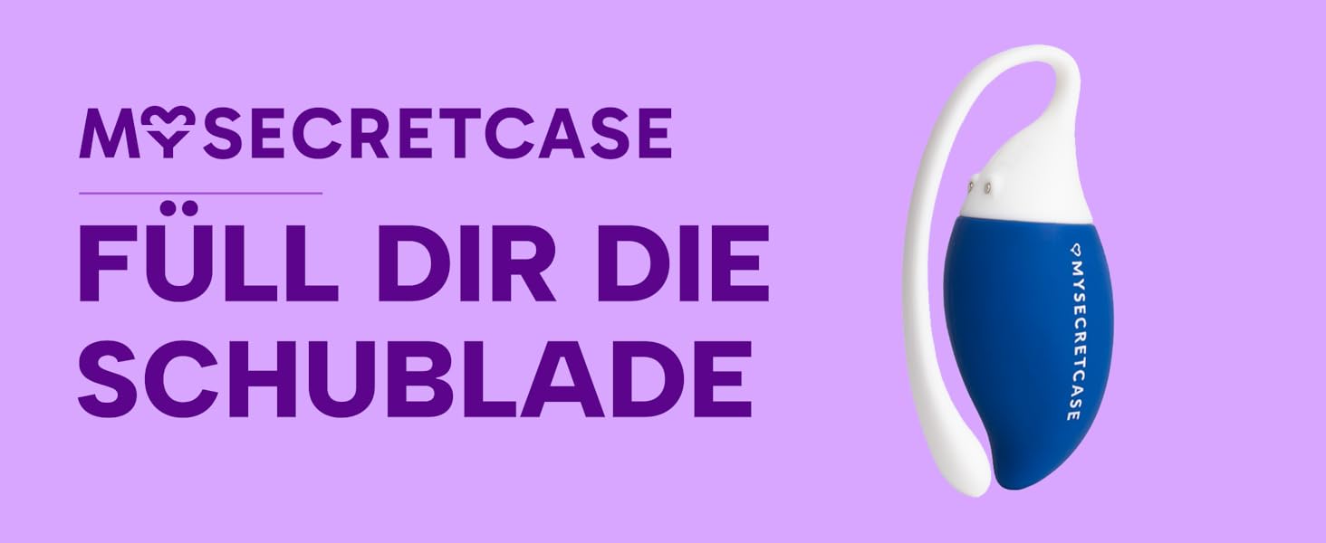 Віброяйце з дистанційним керуванням MySecretCase – вібратор для чоловіків, жінок та пар, стимулятор G-точки, для дорослих, блакитний