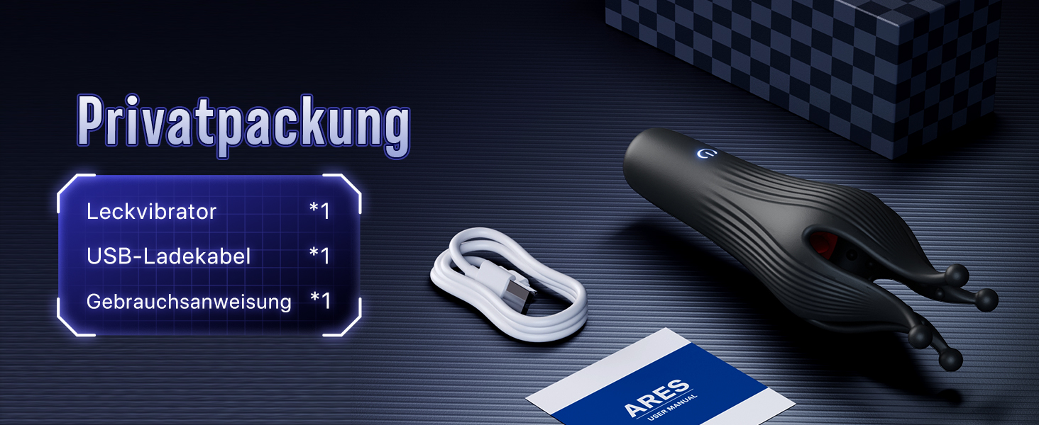 Мастурбатор для чоловіків з 10 режимами вібрації, стимулятор головки статевого члена, іграшка для соло та парного сексу (чорний)