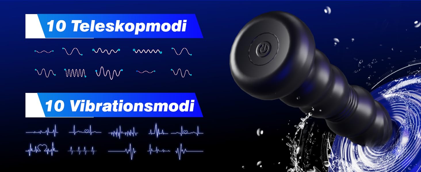 Вібратор для анусу з 10 режимами вібрації: стимуляція простати, для чоловіків та жінок, секс-іграшка