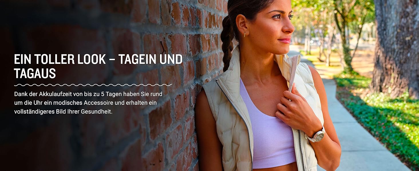 Жіночий смарт-годинник Garmin Lily 2 Cream Gold: сенсорний дисплей 2,54 см, моніторинг здоров'я та фітнесу, смарт-сповіщення, до 5 днів автономної роботи