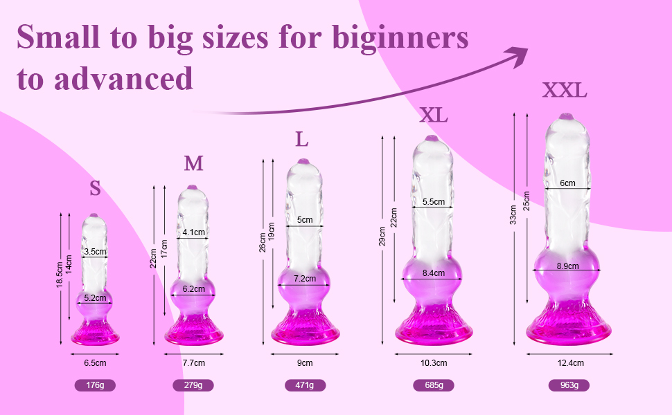 Анальний дildo Difemstoy з сильним соском, XXL, стимулятор G-точки, іграшки для дорослих для жінок, чоловіків, пар, фіолетово-прозорий