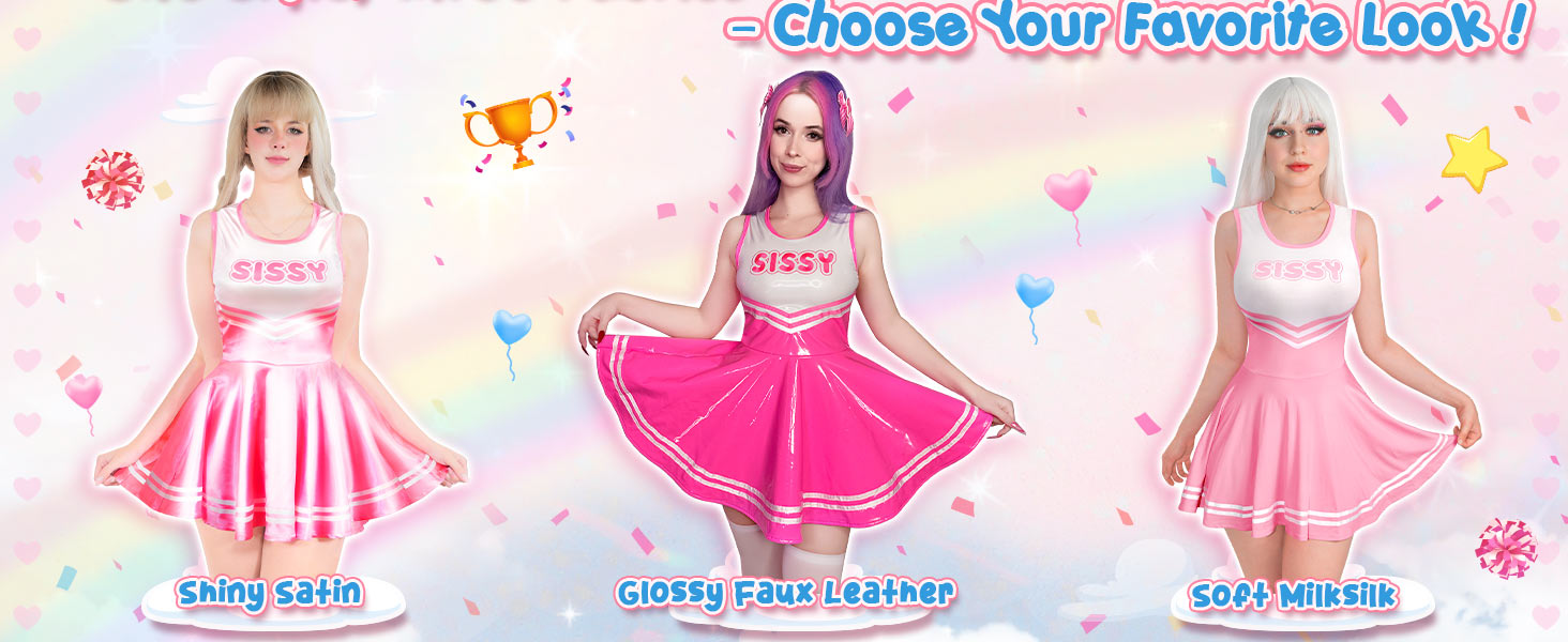 Комбінезон без рукавів з блискучого атласу LittleForBig для дорослих (рожевий, XXL)