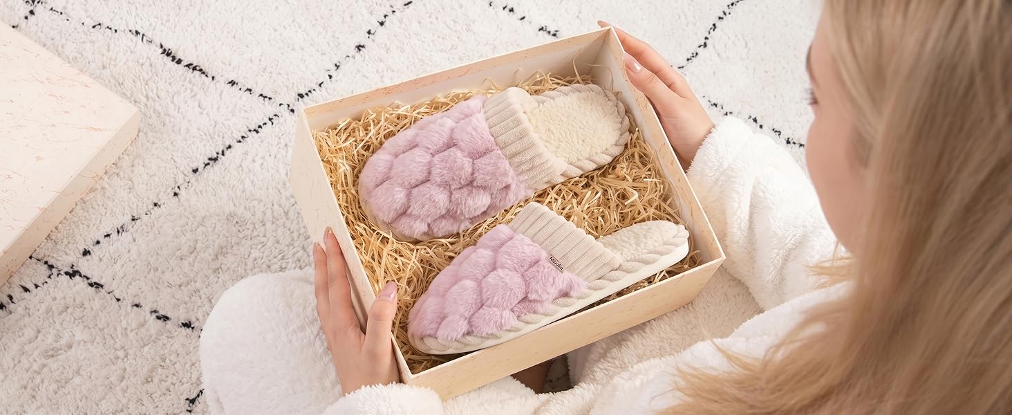 Жіночі зимові домашні капці з ефектом пам'яті (Memory Foam), теплі та м'які, персиково-рожеві, розмір 38.5/40 EU