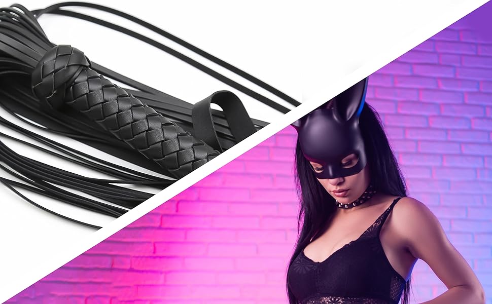 Пета (бич) для БДСМ: Флогер, бич 49 см, іграшки для БДСМ, сексуальні іграшки, екстремальні відчуття, пари, м'який бич, іграшки для БДСМ, шкіряний бич, Флогер, бич SM, FOPS B21-13