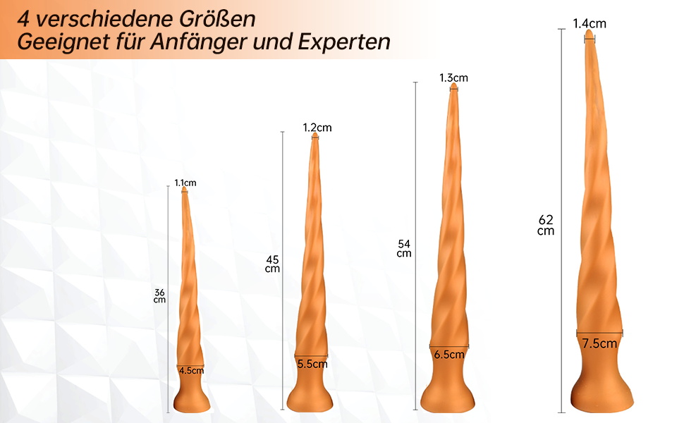Анальний плаг Roluck для чоловіків, 54 см, з м'якого силікону, з присоском для масажу простати та анального оргазму