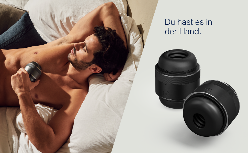 Arcwave Voy - Масажер для чоловіків, секс-іграшка з 8 рівнями інтенсивності та регулюванням щільності, чорний