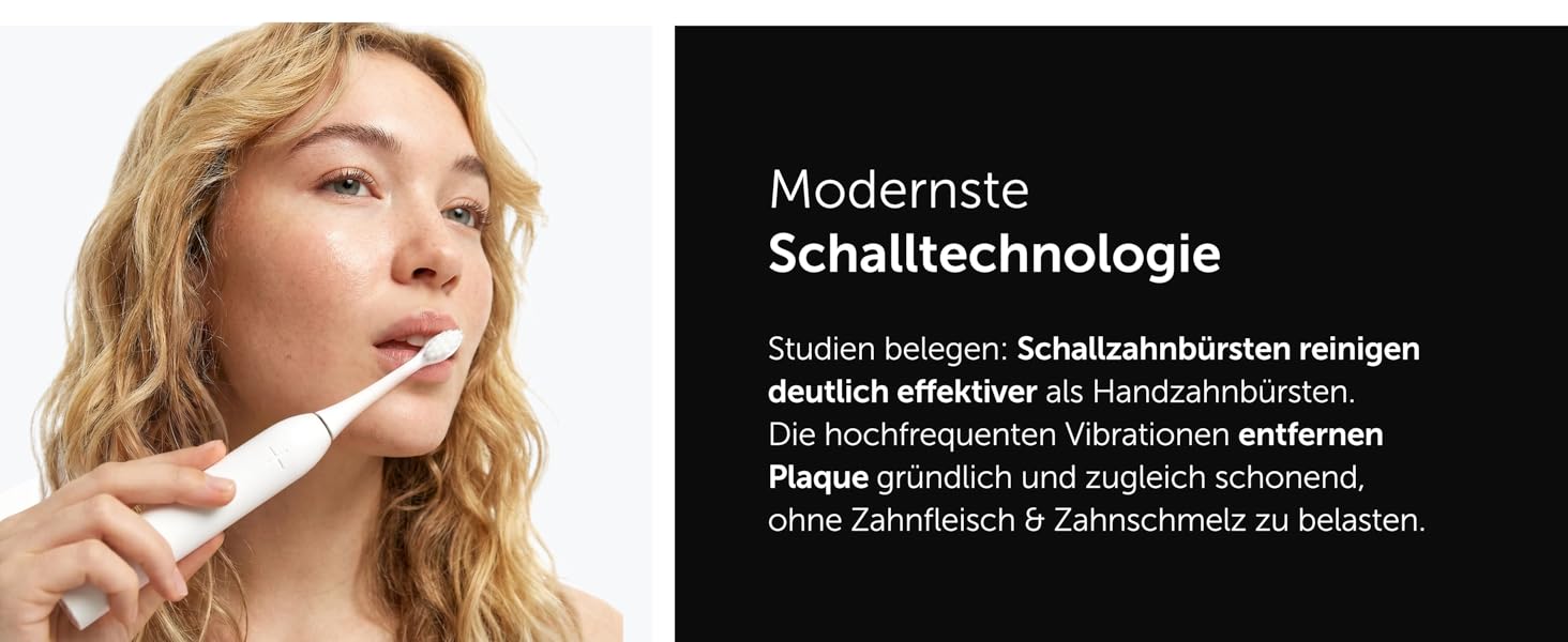 Електрична зубна щітка WonderSmile Schallzahnbürste Pro IPX8, 4 програми, з зарядним пристроєм та смарт-насадкою, біла