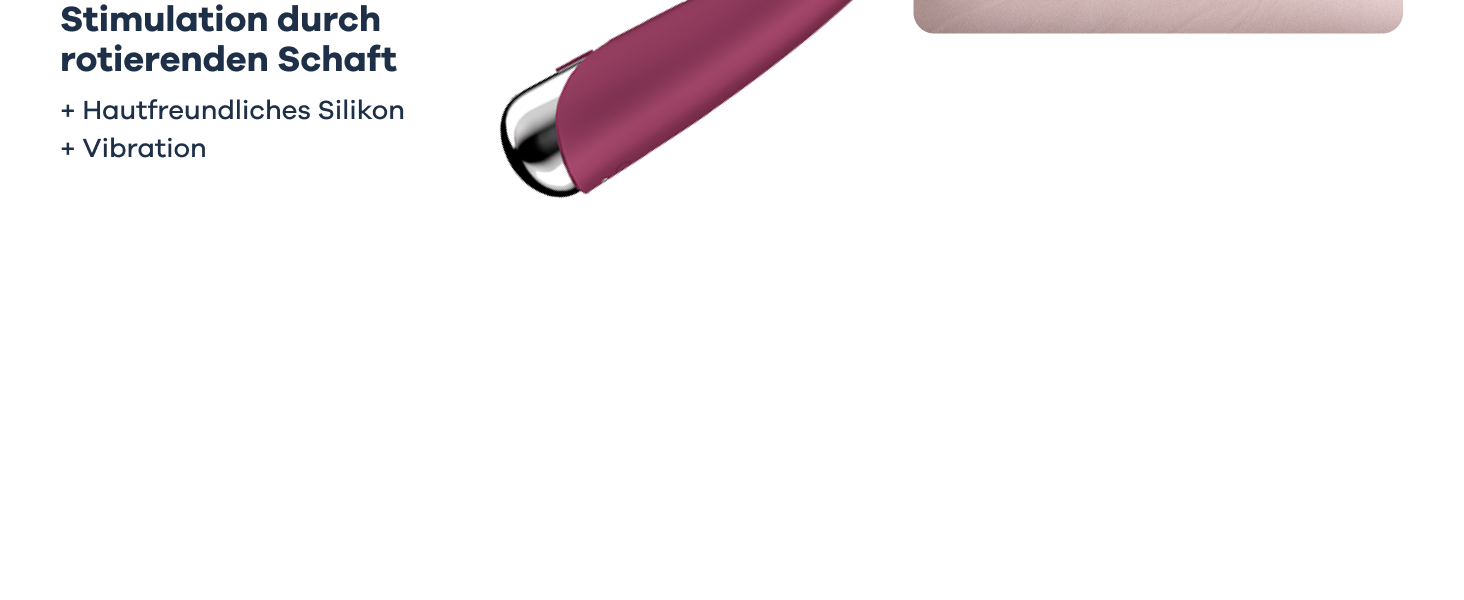 Вібратор Satisfyer Spinning Vibe 1 G-Punkt | 12 вібрацій та 5 програм обертання | Для жінок | Водостійкий (IPX7) | (Полуниця)