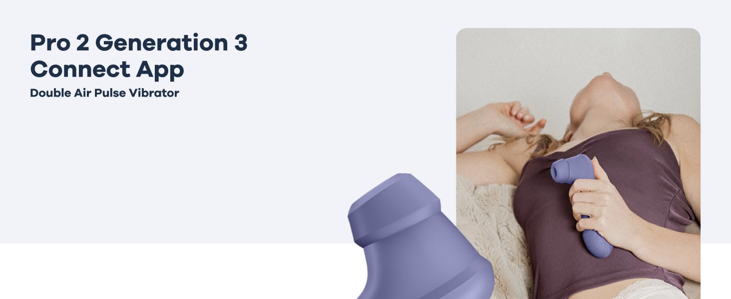 Вібратор Satisfyer Pro 2 Gen 3 з підключенням через APP | Технологія Liquid-Air | Тиха та потужна стимуляція клітора | Вібратор-пружина з вібрацією | Іграшка для дорослих, подарунок для жінок | Д*лдо (фіолетовий)