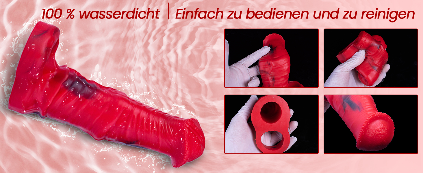 Реалістичний дилда у вигляді коня з мошонкою та венами, силіконовий пеніс-чохол для чоловіків, чорний, L