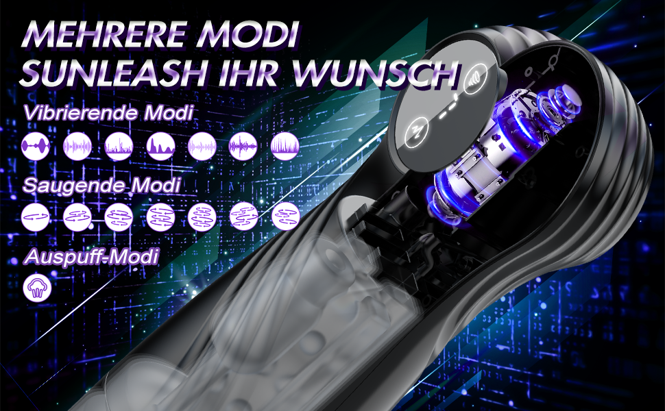 Електричний вібратор для чоловіків з 7 режимів потужності та вібрації, LCD дисплеєм, кільцем для пеніса.