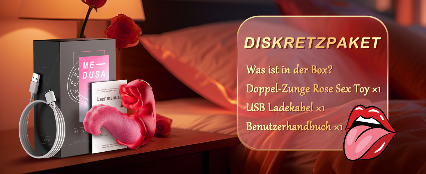 Вібратор для жінок, 3-в-1: вібратор клітора, дildo, масажер. 10 режимів, червоний. Іграшки для дорослих, для пар.