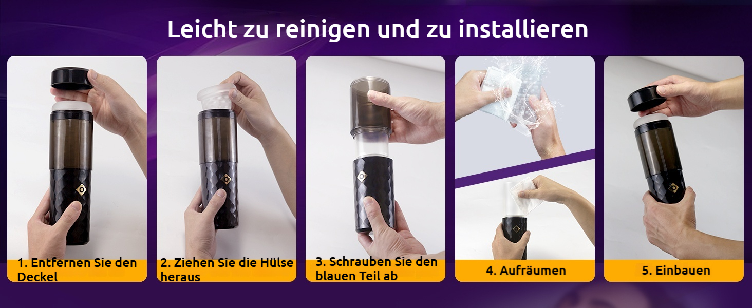 Іграшки для чоловіків: мастурбатор з 6 реалістичними голосами, 7 частотами, 4D текстурою, 380 вібрацій/хв, дискретна упаковка