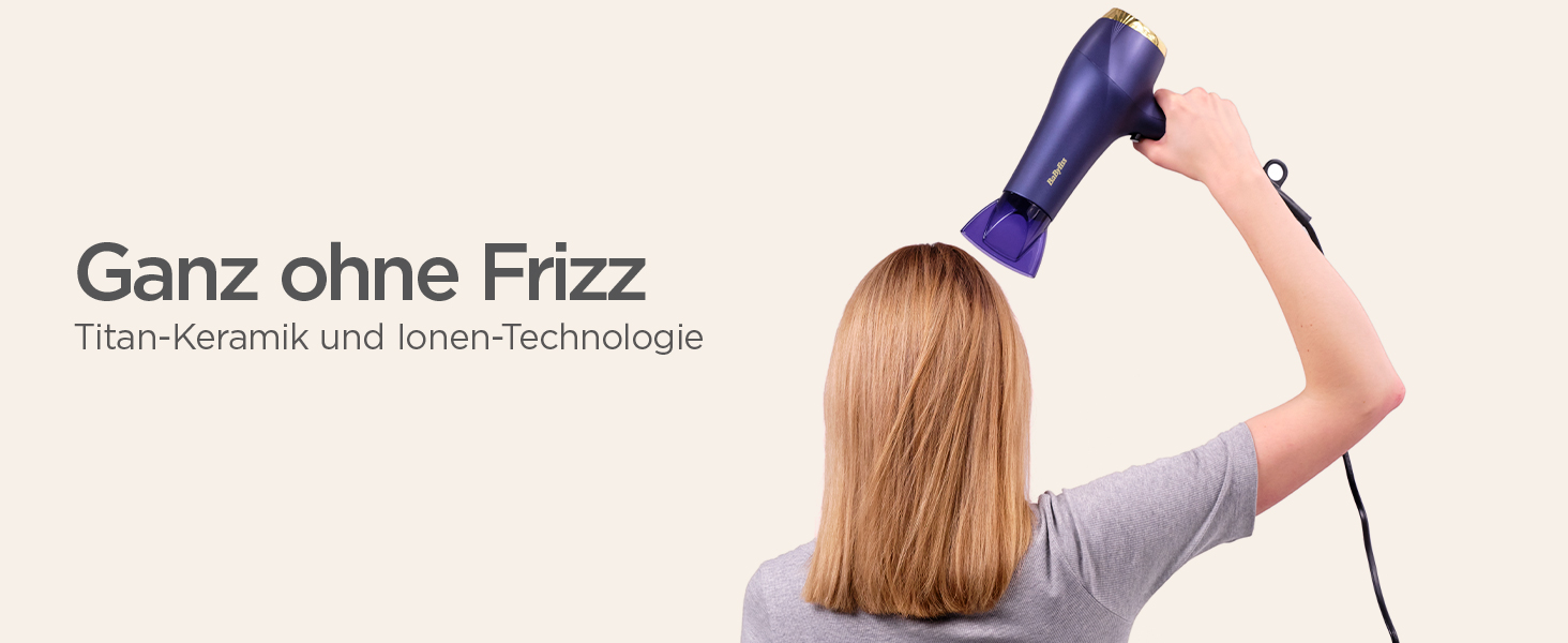 Професійний фен BaByliss Midnight Luxe 5781PE: потужний 2300W, іонна технологія Anti-Frizz, 3 режими температури та 2 швидкості, легкий