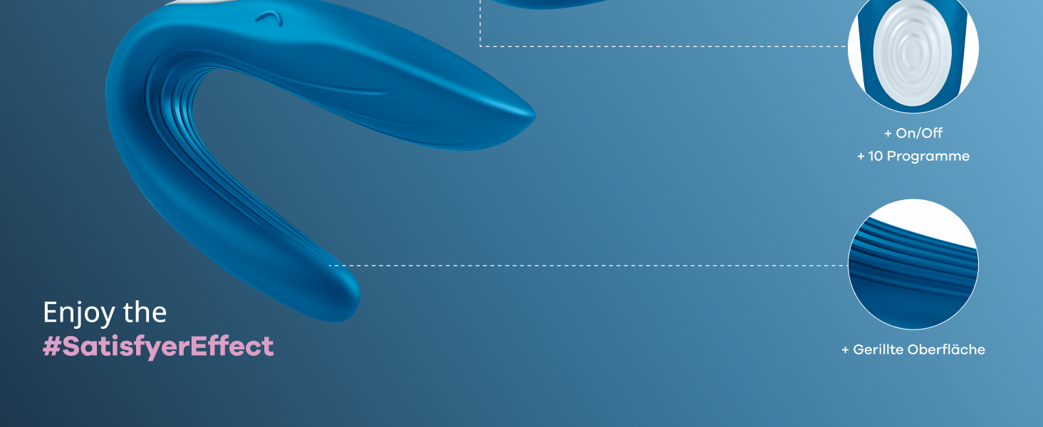 Satisfyer Partner Whale - парний вібратор | Іграшка для пар | З медичного силікону | Вібраційний стимулятор для жінок та чоловіків