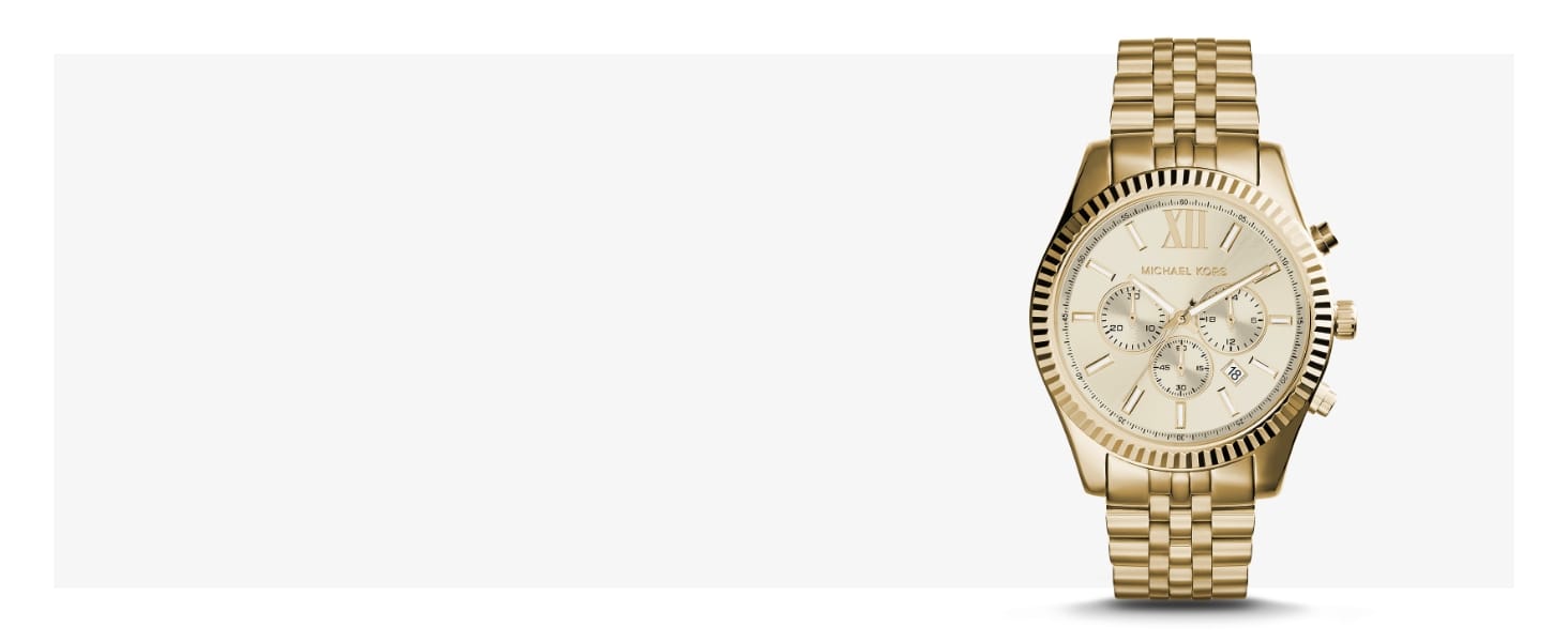 Жіночий годинник Michael Kors Lexington, 26мм, кварцовий механізм, сталевий браслет золотистого кольору
