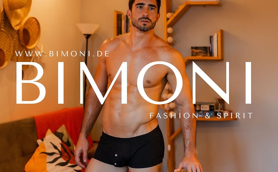 BIMONI Боксер чоловічий з бавовни, низька посадка, сексуальний, труси, білий, розмір M