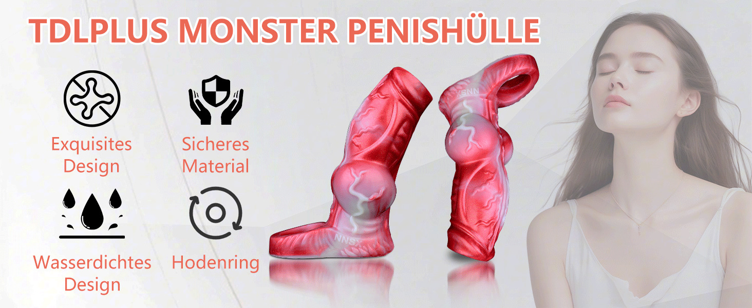Реалістичний пеніс для собак з рідкого силікону TDLPlus – секс-іграшка для чоловіків та пар, розширювач пеніса