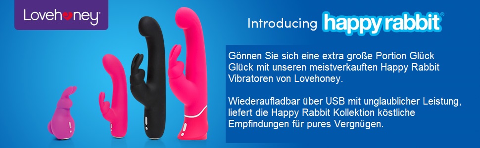 Вібратор для клітора Lovehoney Happy Rabbit Mini-Ohren, перезарядна та водонепроникна