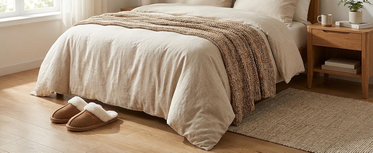 Зимові домашні капці Donpapa унісекс з ефектом пам'яті (Memory Foam) та штучним хутром, колір каштановий, розмір 38.5/40 EU