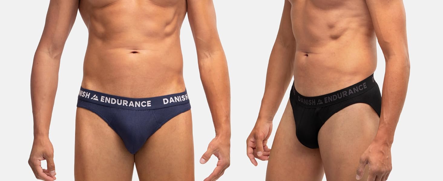 Слип чоловічий DANISH ENDURANCE 6 шт. з бамбука, чорний XXL | М'який, з еластичностью, без етикетки