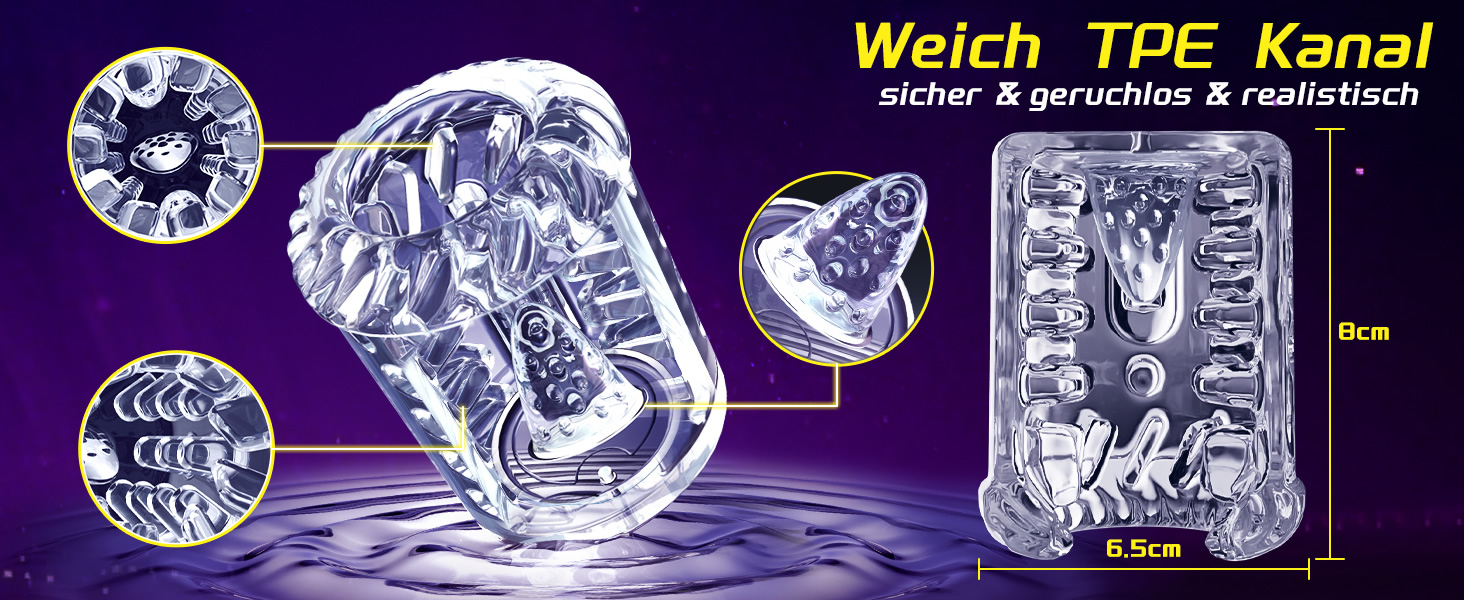 Електричний мастурбатор для чоловіків з телескопічною конструкцією, ротацією, вібрацією та функцією соски. Масажер для пеніса, секс-іграшка.