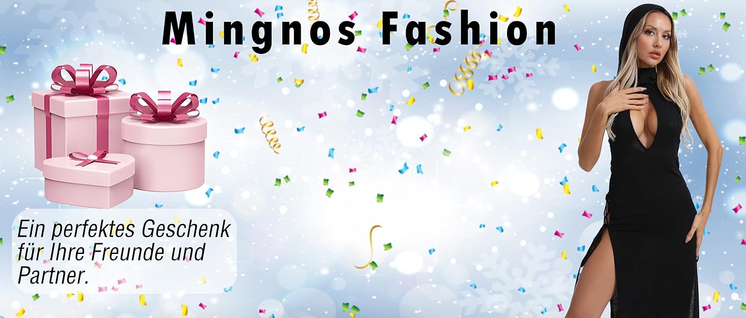 Прозора готична сукня Mingnos для рейв-вечірок, чорна з вирізами, з високим розрізом, для EDM фестивалів, клубів та вечірніх виходів. Розмір L