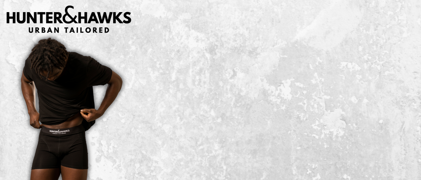 Боксерки чоловічі Hunter & Hawks, 4 шт. в упаковці, розмір S-6XL, м'які, антибактеріальні, дихаючі, чорні