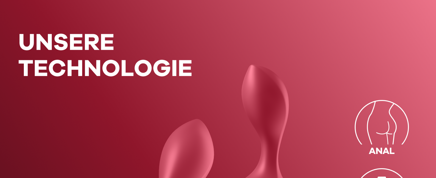Анальні вібратори Satisfyer Backdoor Lover | Водонепроникний анальний плаг | Стимуляція простати | Іграшки для дорослих (Червоний)
