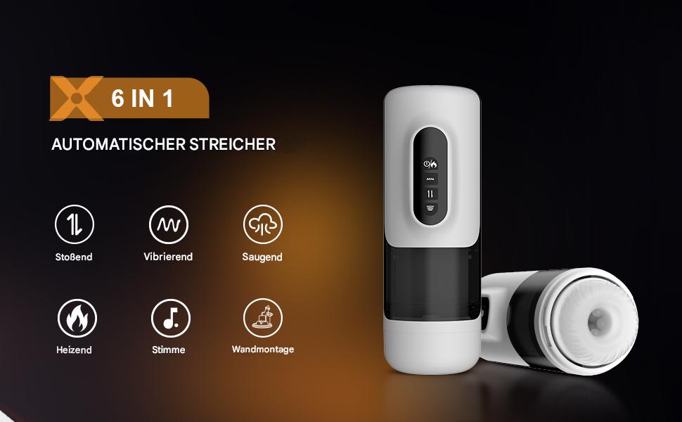 Масажер для чоловіків з 10 вібраційними, 5 режимами всмоктування та імпульсу, зі звуком та кріпленням на стіну. Масажер для самостійного задоволення, автоматичний, з функцією Blowjob, Milkmaschine.