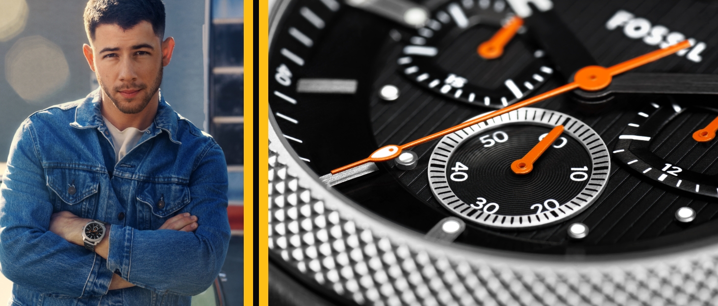Чоловічий браслет Fossil Vintage Casual з напівдорогого каменю та нержавіючої сталі з регульованим замком (Кремовий)