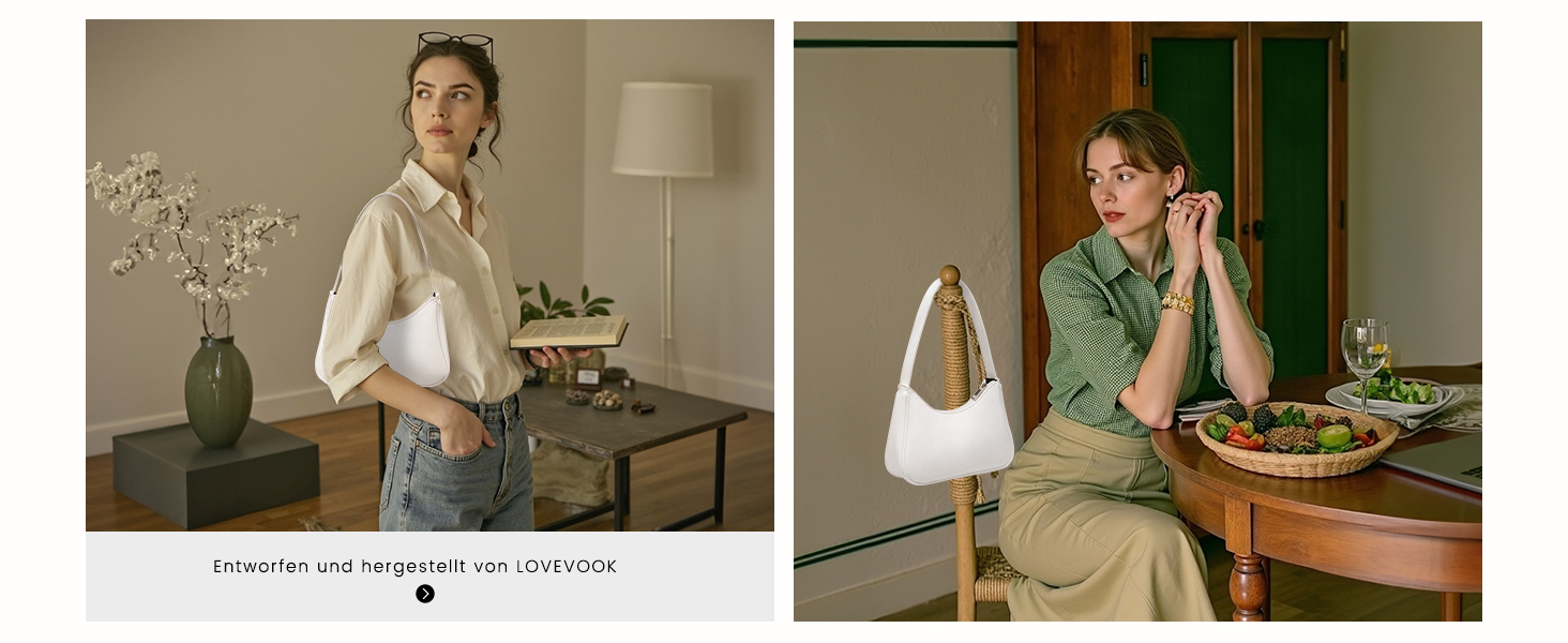 Жіноча міні-сумка через плече LOVEVOOK з екошкіри, маленька біла сумка-шопер для прогулянок, подорожей та вечірок