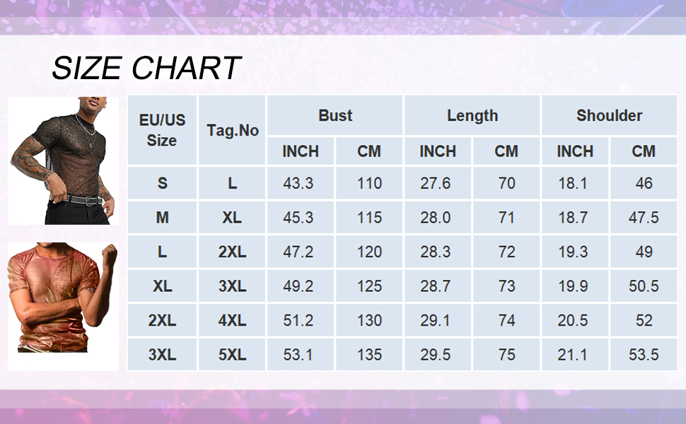 Чоловіча футболка AIEOE з блискучим дизайном - дихаюча клубна футболка з сітки, чорна