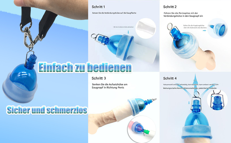 Набір для тренування пеніса Penispumpe Plus: подовження та збільшення, вакуумний насос для чоловіків