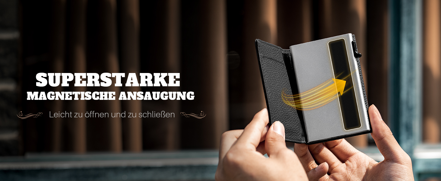 Чоловічий компактний гаманець DODENSHA MagSnap з RFID-захистом, відділенням для AirTag та монетничкою, місткість 10+ карток (Колір: Lila-togo)