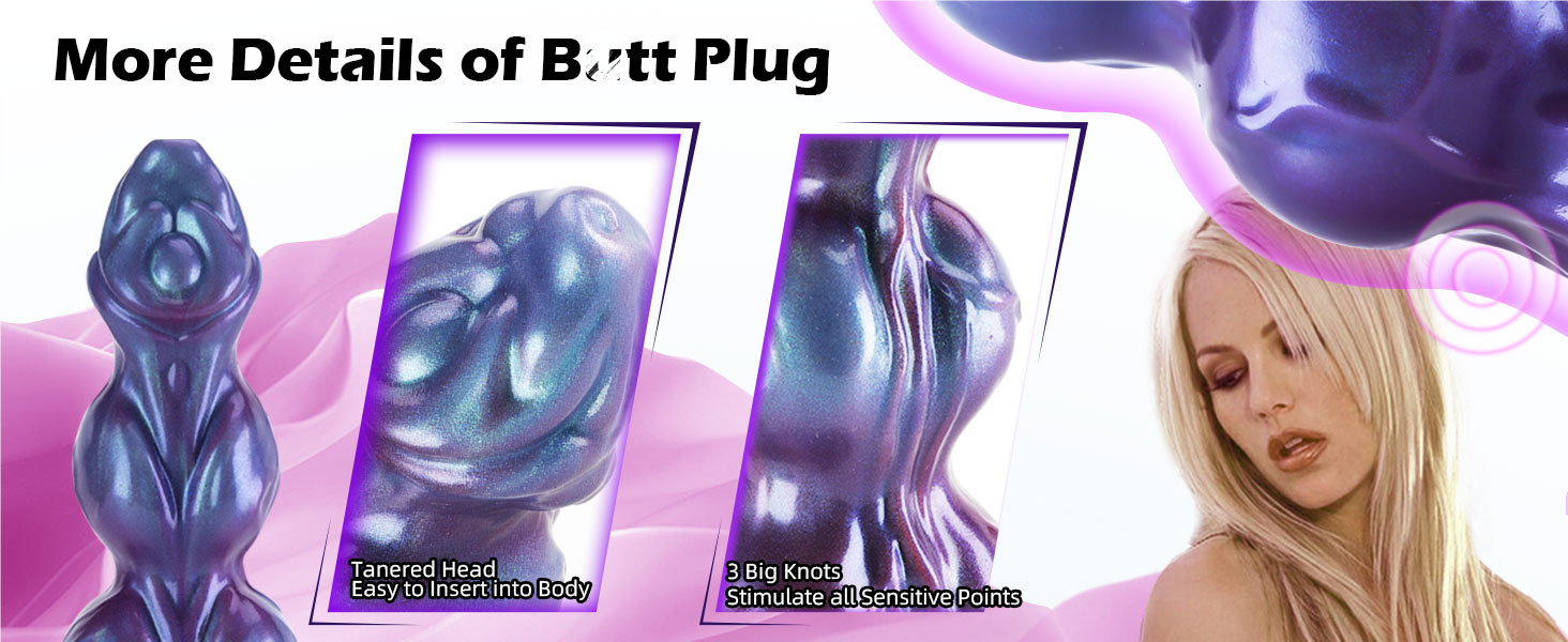 Секс-іграшка Дилдо Хвіст Дракона з Присоскою - Силікон, 23 см, для жінок та чоловіків