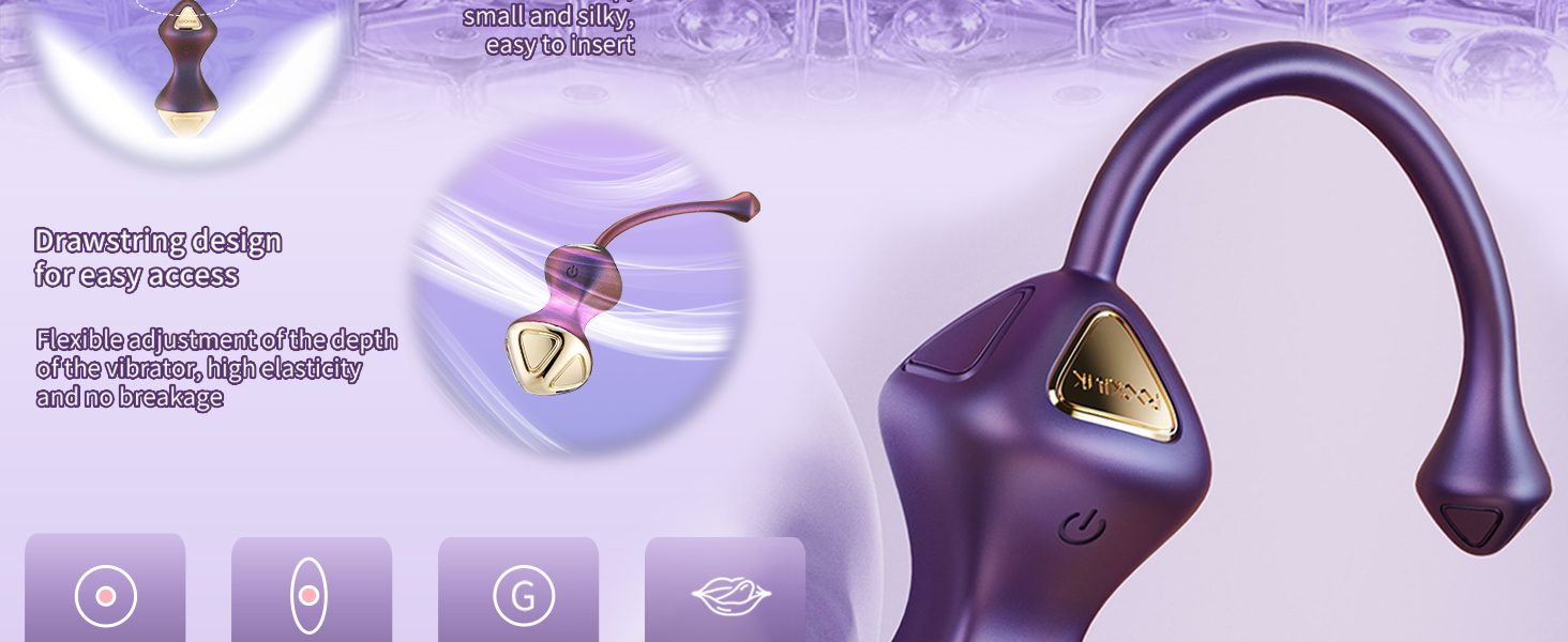 Електричний анальний вібратор Beckenbodentrainer для жінок з 5 рівнями шоку та 7 режимами вібрації. Стимулятор для вагіни та анусу, для пар. Колір: фіолетовий.