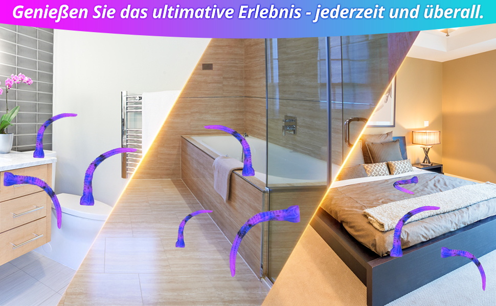 Анальний дилда SXOVO з силікону, щупальце, з присоском, довгий, для стимуляції G-точки та простати, для жінок, чоловіків та пар