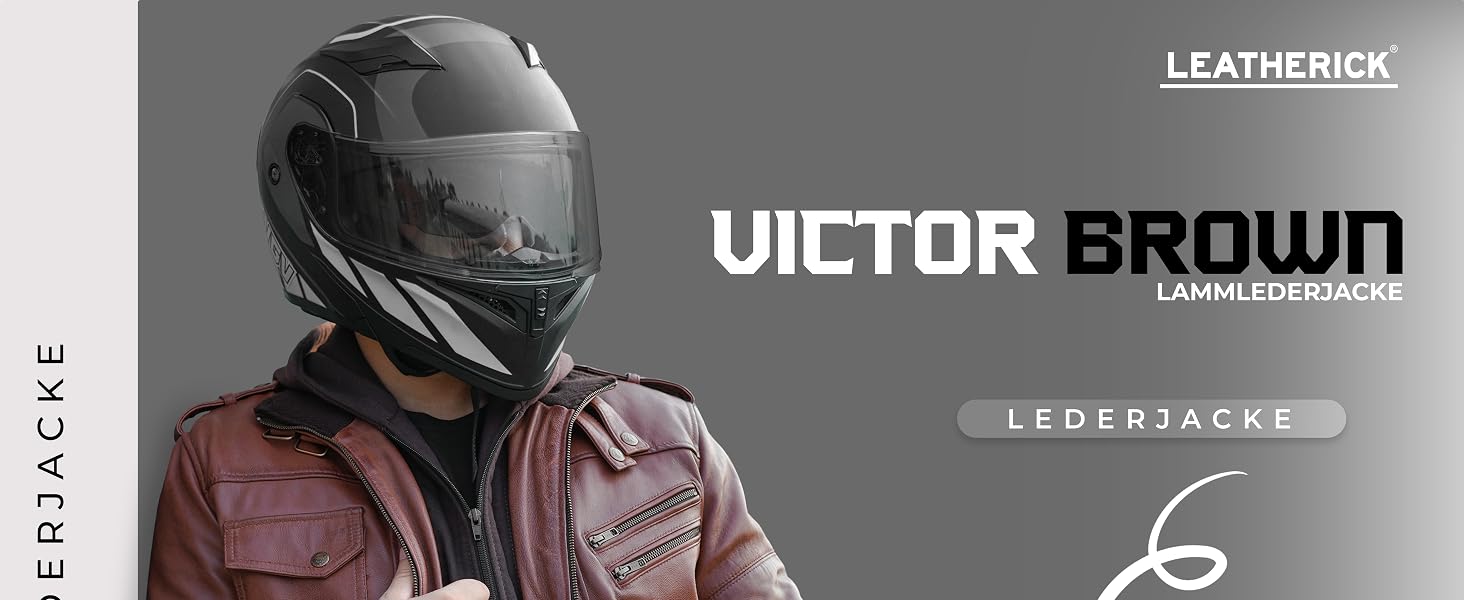 Чоловіча шкіряна куртка Leatherick Premium з натурального ягнячого хутра, з відстібним капюшоном та 7 кишенями, коричнева, розмір XXL