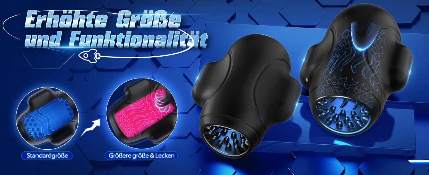 Масажер для чоловіків Tauara 4-в-1 з вібрацією, тренажер для пеніса, стимулятор головки, чорний