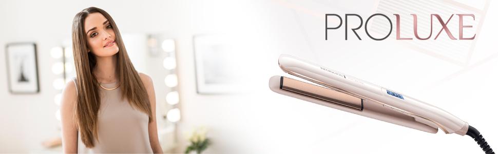Випрямляч для волосся Remington PROluxe S9100 з керамічним покриттям Ultimate-Glide, LCD-дисплеєм, 150-230°C