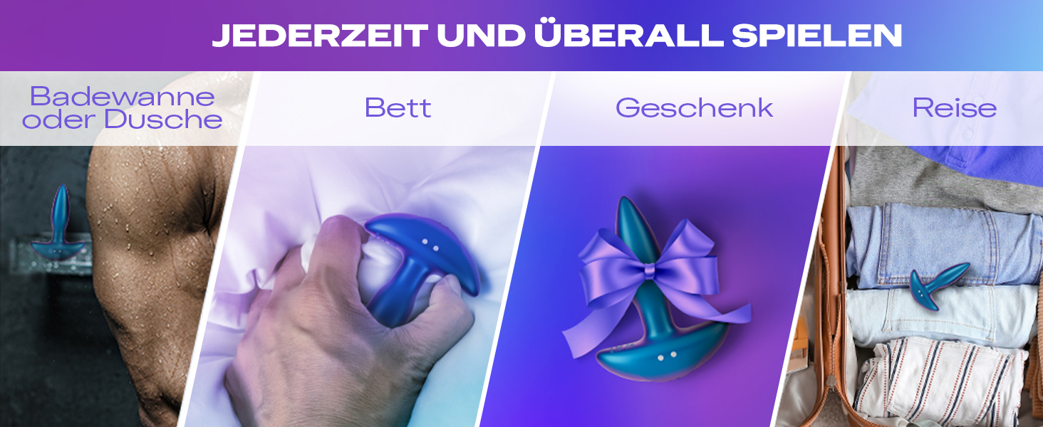 Анальний вібратор Durex Pop & Buzz - 7 режимів, USB-зарядка, вологостійкий, для жінок, чоловіків та пар