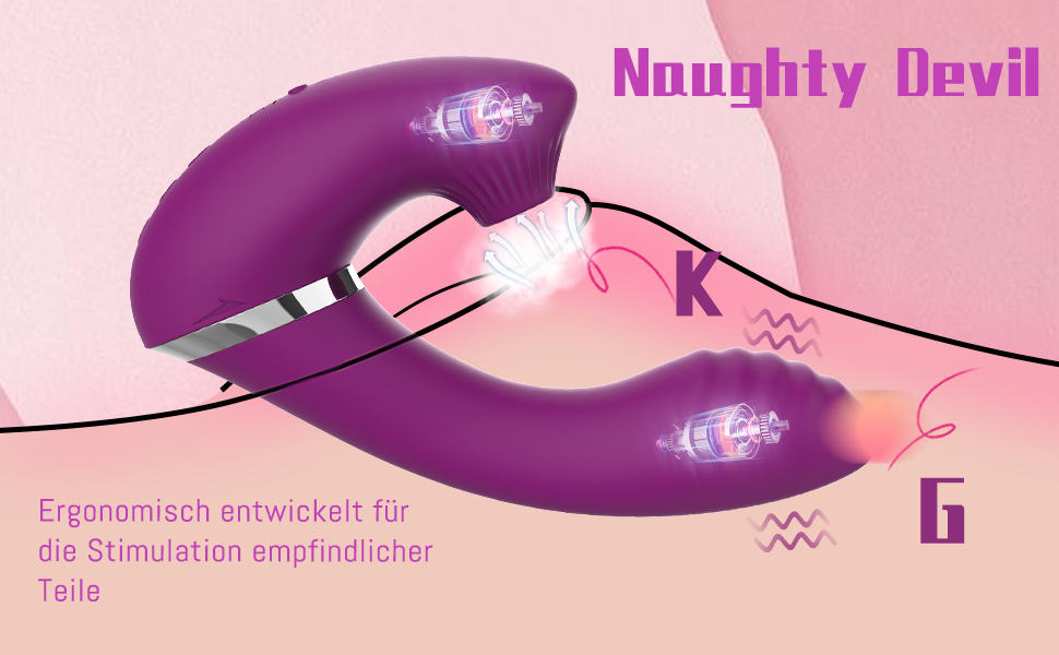 Вібратор G-Punkt 3 в 1: тихий, потужний, з 7 режимів та функцією імпульсу. Іграшка для дорослих з силікону для жінок та пар.