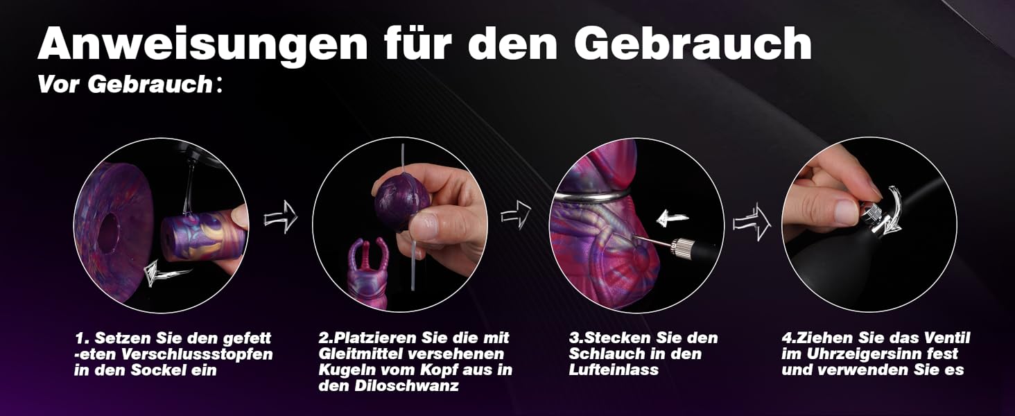 Анальний плагін Dilo Monster XXL з 4 силіконовими яйцями, 27 см - BDSM іграшки для пар